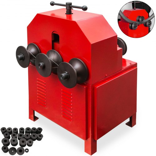 

VEVOR Pipe Tube Bender, 9 Round and 8 Square Die Set Electric Pipe Tube Bender 1.5KW Multi-function Electric Pipe Bender