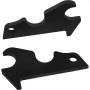 VEVOR Quick Attach Bucket Ears, 3/4" Thickness Excavator Bucket Ears, 2pcs Bucket Ears Attachment, Black-Coating Steel w/Precise Metal Craft, Compatible with KX040 KX71 KX91 KX121