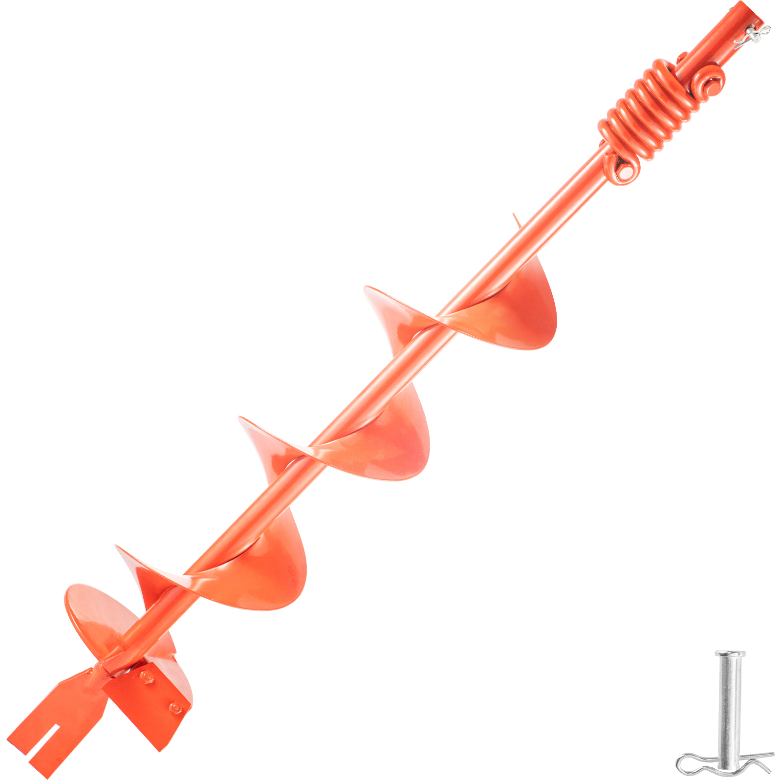 VEVOR Auger Drill, 6'' (D) x 35'' (L) Garden Auger Drill Bit with Shock