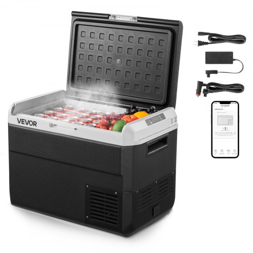 

VEVOR 12V Car Refrigerator Portable Freezer 52.8QT Electric Cooler for Camping