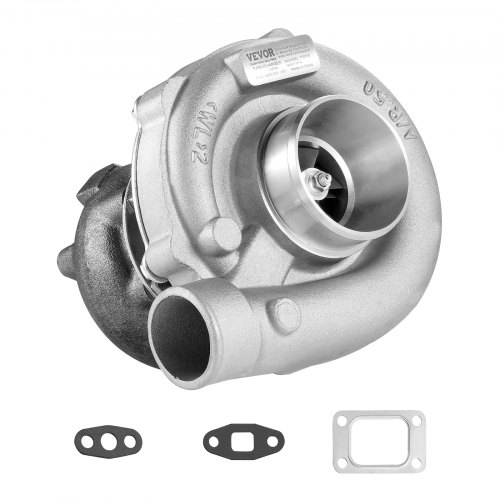 VEVOR Turbo Turbocharger with Gasket Kit, Turbo Charger Replacement for Car Engines, Compatible with 2.5L-6.0L Engine Displacements, Heat Resistance E