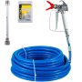 VEVOR Airless Paint Spray Hose Kit 50ft 1/4" Swivel Joint 3600psi with 517 Tip