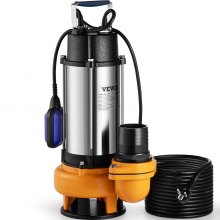 VEVOR Submersible Water Pump Dirty Water Pump 2200W for Flood Pool Garden Pond