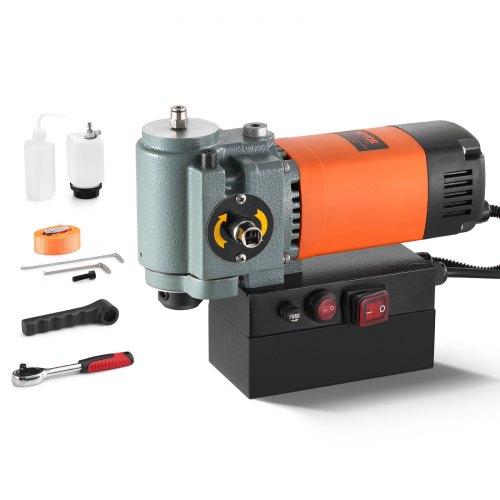 VEVOR Magnetic Drill Press, 1300W Low Profile Mag Drill, Light Weight Portable Mag Drilling Machine with Cooling Device and Overload Protection, Mag Press for Equipment Installation, Industrial