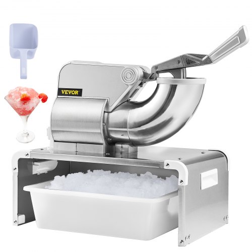 

VEVOR Commercial Ice Shaver Crusher, 661lbs Per Hour Electric Snow Cone Maker, 350W Shaved Ice Machine with Dual Blades for Parties Events Snack Bar, Home and Commercial Use