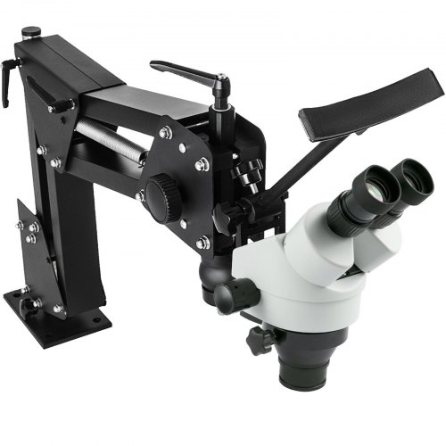 Only Stand（85mm） Jewelry Microscope and Spring Bracket,Multi-Directional Micro Inlaid Mirror Stereo Zoom Microscope and Micro Inlaid Microscope Micro-Setting Jewelry Tool 