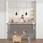 VEVOR Retractable Baby Gate, 870 mm Tall, Extends up to 1400 mm Wide, Retractable Gate for Kids or Pets, Mesh Material, Easy to Install for Indoor view 2
