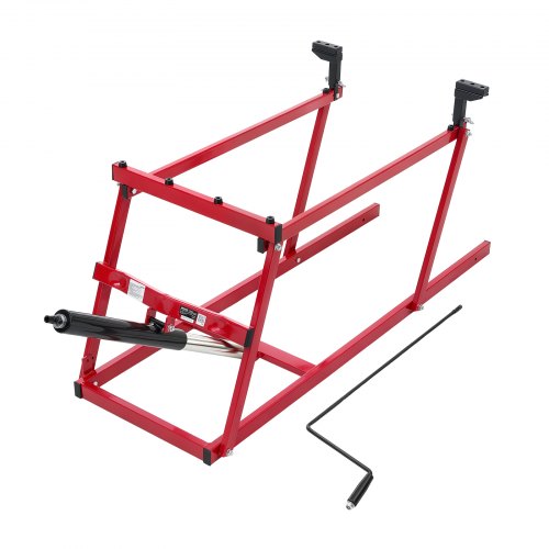 VEVOR Snowmobile Lift Stand with 5.5"-28" Lift Height & Manual Hand Crank, 1000LBS Load Capacity, Heavy-Duty Steel Support, Foldable Snowmobile Lifting Stand for Easy Track Maintenance & Parts Repair