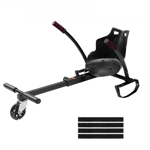 

VEVOR Hoverboard Seat Attachment(Not included hoverboards), for 6.5" 8" 8.5" 10" Hoverboards, with LED Lights, Grips Control, Adjustable Frame Length and 220 LBS Load Capacity, Hover Board Go Karts Accessory, for Kids Adults