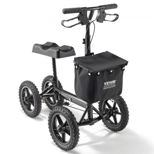 

VEVOR Knee Scooter Aluminum Steerable Knee Walker Folding Recovery Scooter 350LB