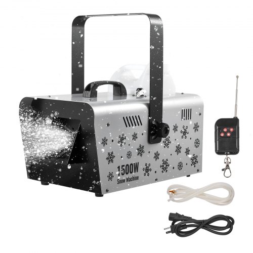 

VEVOR Snow Machine, 1500W Handheld/Hanging Snow Maker By Wireless Remote Control, Portable Snowmaking Machine, High Output Snowflake Maker with 5L Tank for Christmas Party Wedding Stage Effects