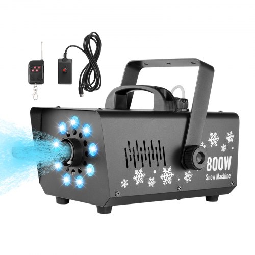 

VEVOR Snow Machine 800W Handheld Hanging Snow Maker with LED Light for Holidays