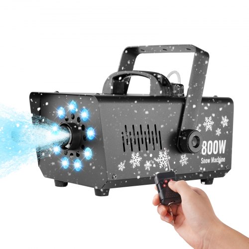 

VEVOR Snow Machine 800W Handheld Hanging Snow Maker with LED Light for Holidays