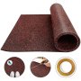 Rubber Flooring Mats Rolls For Floor Car Gym Garage Matting Roll 3.6'x6.2' 9.5mm