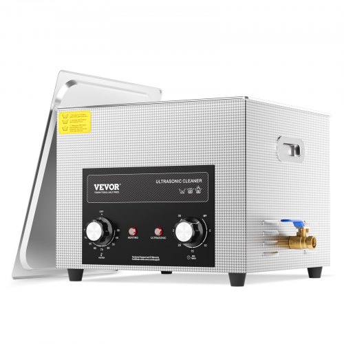 

VEVOR 15L Ultrasonic Cleaner with Heater Timer & Basket Digital Sonic Machine