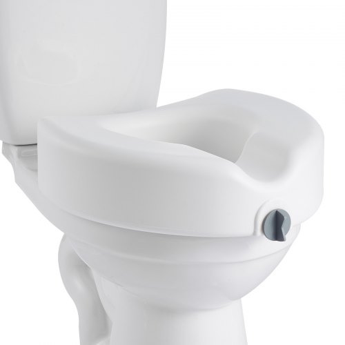 

VEVOR Raised Toilet Seat, 350 lbs Capacity, 5-Inch Lift Height, Commode Elevated Toilet Seat Riser with Enlarged Opening for Seniors, Elderly, Handicap, Disabled, Adults, Fits Elongated & Round Bowl