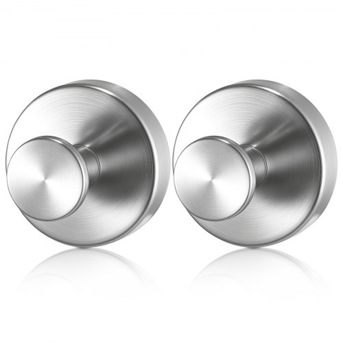 Suction Cup Hooks for Shower No Drill Stainless Steel 2-Pack Towel Hooks