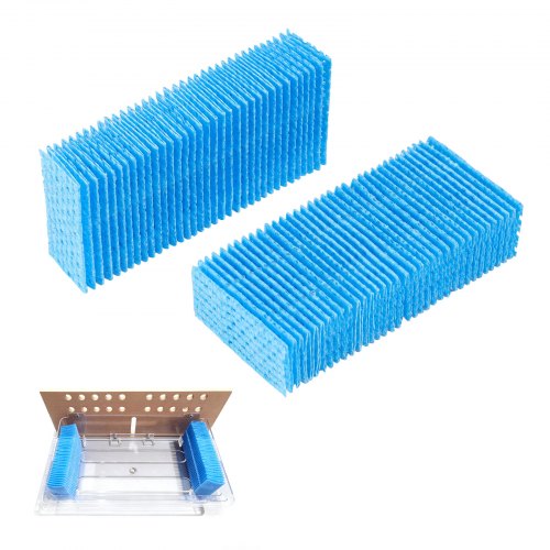 

VEVOR Humidifier Replacement Filter, 2 Packs Humidifying Pad Compatible with JC-60/JC-70 Cigar Humidor Water Tank, 3D Multi-Layer Honeycomb Mesh, Cigar Flavor Preservation, Cut-to-Fit for Your Humidor