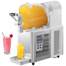 VEVOR Stainless Steel Margarita Machines, 3L Single Bowl Slushy Machine Commercial, 330W Frozen Margarita Machine with Temperature Preservation
