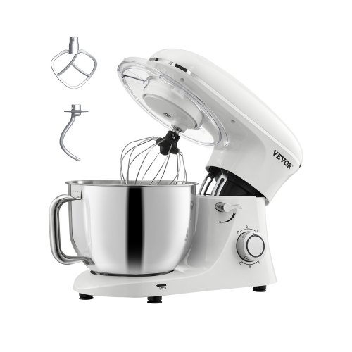 

Stand Mixer 5.9 QT Electric Dough Mixer 660W 6 + P Speeds Kitchen Food Beater