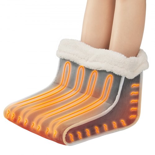 

VEVOR Electric Foot Warmer 6-Level Heating Slippers Feet Warmer with Smart Timer