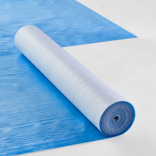 

VEVOR Carpet Protection Film, 40" x 84' Floor and Surface Shield, Easy to Cut Simple Installation, Fiber Fabric Car Mat Protection Film Roll for Construction & Renovation,Blue