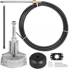 Boat Rotary Steering System SS13714 Stainless Steel Outboard Kit w/14 Feet Cable