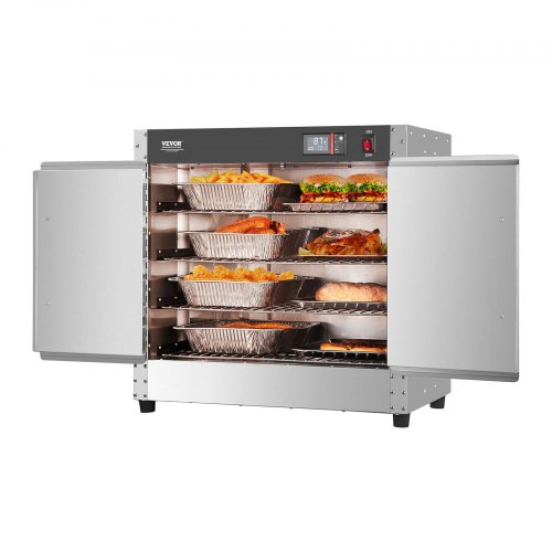 

VEVOR Hot Box Food Warmer 4-Tier Concession Warming Cabinet with Water Tray