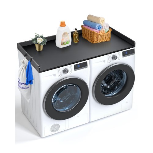 

Washer Dryer Countertop 54" x 27" Wooden Washer and Dryer Topper Black