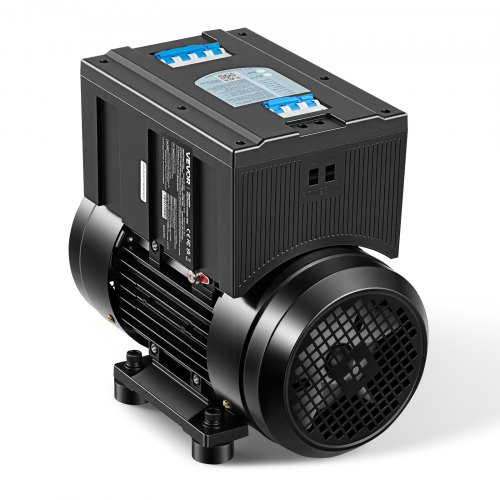 

VEVOR Single Phase to 3-Phase Rotary Converter, 5HP 14A 208-240V Input/Output Rotary Phase Converter - Expandable to Higher Horsepower for Heavy-Load Equipment