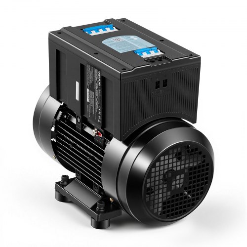 

VEVOR Single Phase to 3-Phase Rotary Converter, 7.5HP 21A 208-240V Input/Output Rotary Phase Converter - Expandable to Higher Horsepower for Heavy-Load Equipment