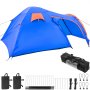 VEVOR 159"x85"x67" Motorcycle Camping Tent Waterproof Expedition Tent w/ Port