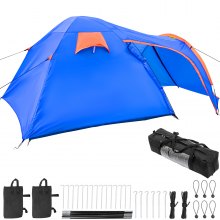 VEVOR Motorcycle Camping Tent Waterproof Camping Tent with Motorcycle Port