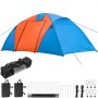 VEVOR 177"x98"x79" Motorcycle Camping Tent Waterproof Outdoor Tunnel Tent Hiking