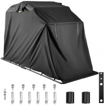 VEVOR Motorcycle Shelter Mobility Scooter Cover, Rain Protect 600D Fabric Ventilation Motorcycle Shelter Cover Anti-UV with Quenched Steel Frame Oxford Carry Bag