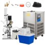 5l Rotary Evaporator Complete Turnkey Package W/water Vacuum Pump & Chiller