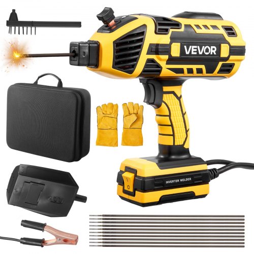 VEVOR Portable Handheld Welding Machine, 20 - 120A Portable ARC Welder with 5-Level Current Adjustment & IGBT Inverter, Handheld Stick Welder with Hot Start Function Fit for 1.6mm-3.2mm Welding Rods