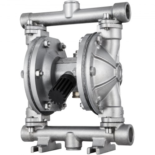 

VEVOR Air-Operated Double Diaphragm Pump, 1/2 in Inlet & Outlet, Stainless Steel Body, 8.8 GPM & Max 120PSI, PTFE Diaphragm Pneumatic Transfer Pump for Petroleum, Diesel, Oil & Low Viscosity Fluids