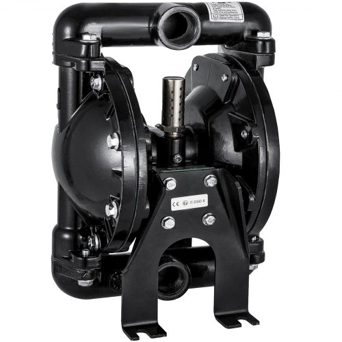 

VEVOR Air-Operated Double Diaphragm Pump 1 inch Inlet Outlet Aluminum 24 GPM Max 120PSI for Industrial Use