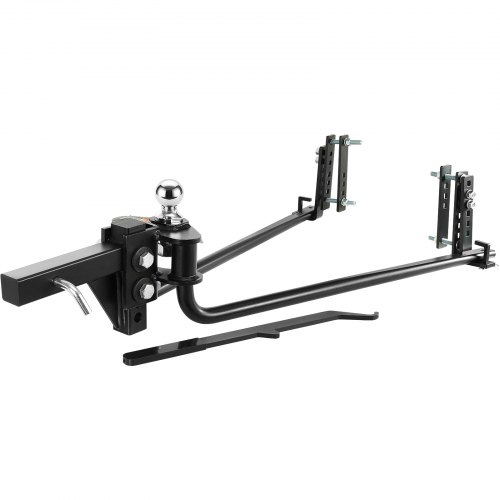 VEVOR Weight Distribution Hitch, 1,000 lbs Weight Distributing Hitches Kit with Sway Control for Trailer, 2-In Solid Steel Shank, 2-5/16 in Alloy Stee