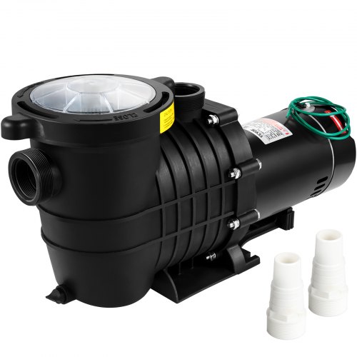 VEVOR Swimming Pool Pump, 1HP 110V 5544GPH Powerful Self-priming Up to 36ft Head Lift, for In/Above Ground Pool Water Circulation, w/ Strainer Basket and 2pcs 1-1/2'' NPT Connectors, UL Certified