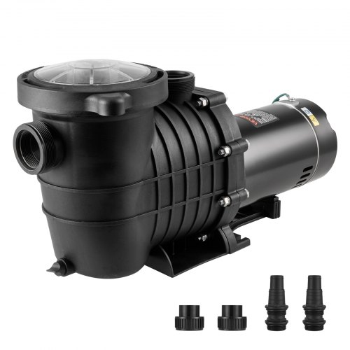 

VEVOR Above Ground Pool Pump, 1HP, 80 GPM Max. Flow Single Speed Swimming Pool Pump, 110V/240V 3450RPM 34.4ft Max. Head Pool Pump with Filter Basket, for Above Ground Pools Hot Tubs Spas