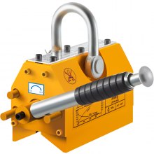 VEVOR Permanent Magnetic Lifter, 660lbs Lifting Magnet, 300kg Lifting Capacity Magnet Crane Hoist, Neodymium Iron, Heavy Duty Steel Lift Magnet for Metal Lifting, Hoist, Shop Crane, Block, Board