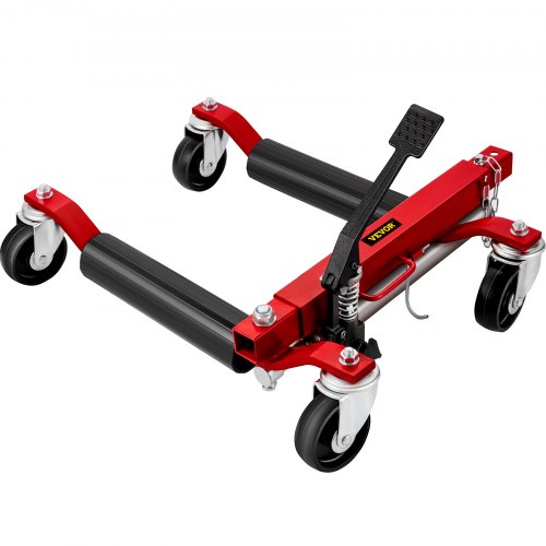 VEVOR Hydraulic Wheel Dolly 1500 lbs Tyre Width 12 inches / 30.5 cm-22 inches / 55.9 cm, 4 dou Car Skate Vehicle Positioning Jack Foot Pump Hydraulic Tyre Lift Roller Dolly Hoist 680 kg*4pcs 