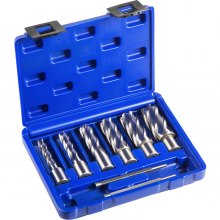 VEVOR HSS Annular Cutter Magnetic Drill Set 6 PCS 3/4" Weldon Shank 2" Depth