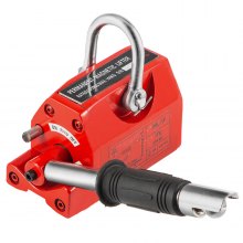 VEVOR Magnetic Lifter, 220 LBS Pulling Capability Iron Permanent Magnet, 100KG Heavy Duty Hoist Neodymium Crane, for Lifting Steel Sheets, Plates, Blocks, and Cylinders