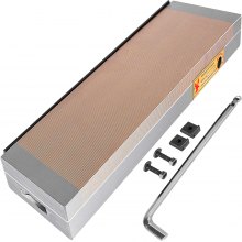 VEVOR Permanent Magnetic Chuck, 6in x 18in Rectangular Chuck, 14880lbs Fine Pole Magnetic Chuck, Powerful Sealed Chuck w/ ?100 N/cm² Magnetic Force