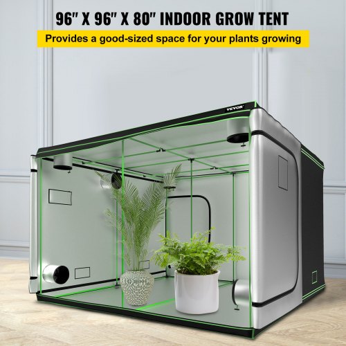 96"x48"x78" Indoor Grow Tent Room Box Reflective Mylar Hydroponic Non Toxic Hut 