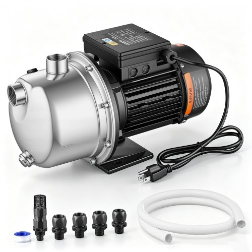 VEVOR Booster Pump 1.5 HP 24 GPM TEFC Motor for Pressure Side Pool Cleaners, AC 120V Pool Booster Pump, 200 ft Max Head, NPT 1 in Inlet/Outlet, Wide Compatibility, Easy Install with Quick Connect Kit
