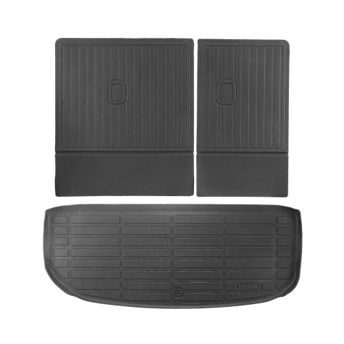 

VEVOR Cargo Mats Compatible with Hyundai Palisade 2020-2024, Custom Fit TPE Cargo Liner Set for SUVs, Trunk and Rear Back Seat Protector Replacement, Black, Trunk Mat and Backrest Mats
